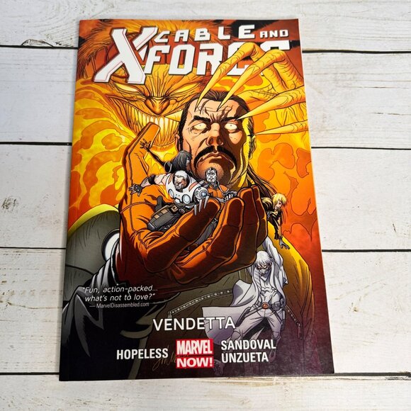 Cable and X-Force Vendetta TPB Marvel NOW! Graphic Novel Hopeless Sandoval 2014 - Picture 1 of 9